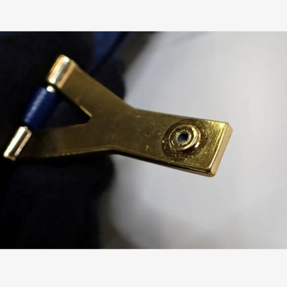 YSL Chyc Navy Leather Bag - Picture 8 of 9